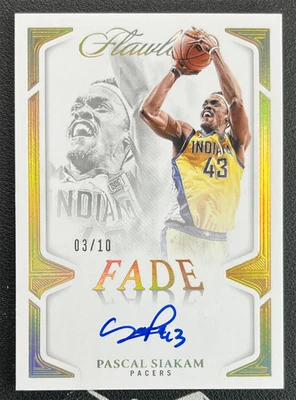 2024-25 Panini Flawless Basketball Pascal Siakam Gold Fade Auto 03/10 - Image 1 of 2