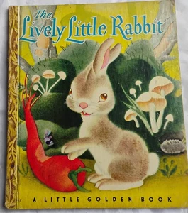 1943 Little Golden Book, The Lively Little Rabbit, Ariane - Bild 1 von 8