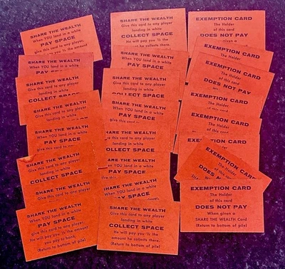 LOT of 24 Game of Life Wealth & Exemption Cards • Original 1960 Milton Bradley - Image 1 of 4