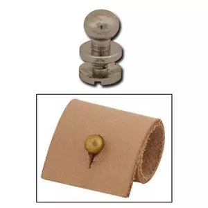 Screwback 1/4" Botón niquelado Tachón 11309-02 de Tandy Leather - Imagen 1 de 1