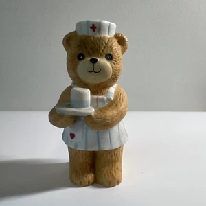 Lucy & Me Nurse Bear Pill Time Lucy Rigg ENESCO 1980 - Picture 1 of 6