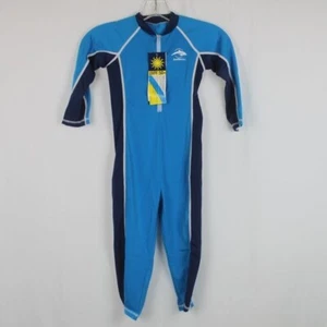 Konfidence Kids UVPF 50+ Water Swim Surf Beach Blue Full Bodysuit Wetsuit 6-7yrs - Picture 1 of 4
