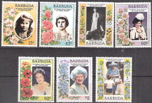 Barbuda 1985 Queen Mother Commemoration Set MN (SC# 887-693)