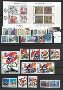 NORWEGEN @ Jahr 1993 postfrisch komplett - schöner Preis @ Nor.107 - Bild 1 von 1