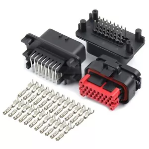23 pin Tyco AMPSEAL Kit spina connettore impermeabile PCB ECU per auto maschio/femmina - Foto 1 di 10