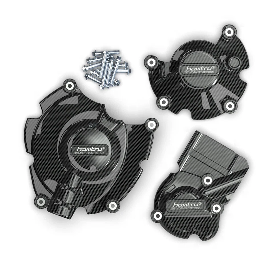 Cubierta de protección de motor de fibra de carbono para Yamaha YZF R1 R1M 2015-2023 Foto 1 de 4