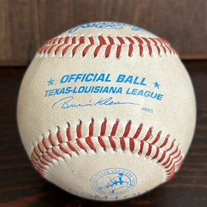 VTG Texas Louisiana League Rawlings Baseball Game Used Ozark Mountain Ducks RARE - Picture 1 of 7