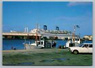 M.S. Britanis Cruise Ship  Oranjestad Harbour Aruba Caribbean Boat Postcard C4