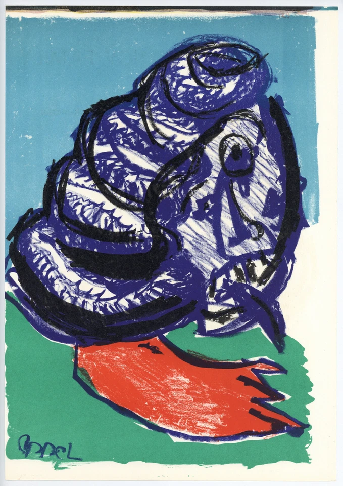 Litografia original Karel Appel 1964 - 1 - Imagem 1 de 1