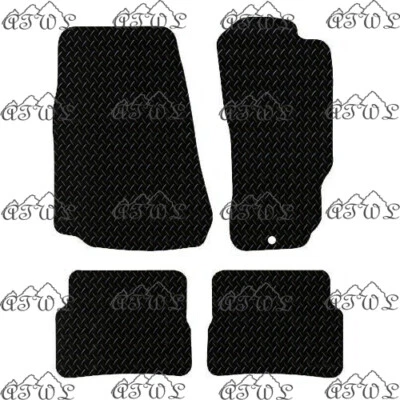 FITS MAZDA RX8 2003 TO 2012 TAILORED BLACK RUBBER CAR FLOOR MATS SET. (1 CLIP) - Image 1 of 4