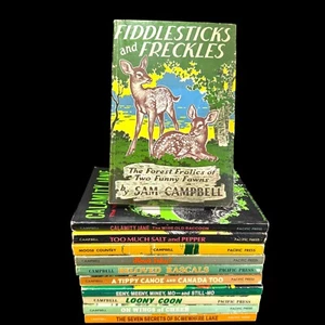 Sam Campbell Forest Life Series Children's Books 40s-60s Animals SC/PB Lot Of 11 - Picture 1 of 24