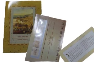 Libro de correos de Australia Rush for Gold 1989 como nuevo + paquete de tiras de sellos - Imagen 1 de 2