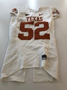 GAME WORN USED TEXAS LONGHORNS FOOTBALL JERSEY SIZE 44 #52 - Picture 1 of 4