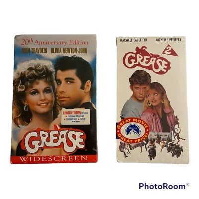 Grease VHS, 1998, 20th An Edition And Grease 2 Factory Sealed Sold As Set - Image 1 of 4