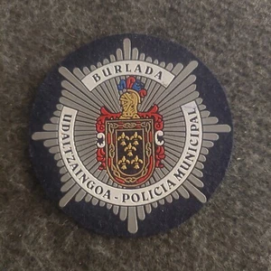 Spain (Burlada) - Police - Udaltzaingoa Policia Municipal - PVC Chest Badge - Picture 1 of 3