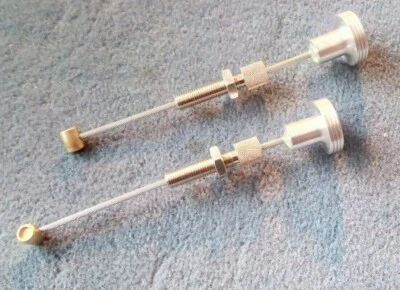 BMW R45 65 80 100 Handchoke Einzelzug Knopf aus Aluminium - Bild 1 von 2