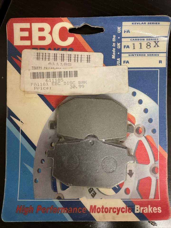 Pastillas de freno delanteras estándar EBC FA118X para 85-88 Yamaha XT600 Foto 1 de 1