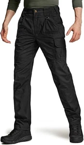 CQR Mens TACTICAL PANTS, Water Repellent Ripstop Cargo, Lightweight EDC 32W 30L - Picture 1 of 8