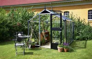 Gewächshaus Juliana Compact 5,0m² Alu silber 3mm Sicherheitsglas - Bild 1 von 6