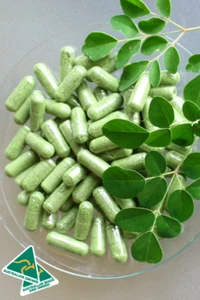 VITAMINAS NATURALES MORINGA OLEÍFERA CULTIVADAS EN QLD MARINGA GRANJA PAQUETE DE 3 X 100 - Imagen 1 de 3