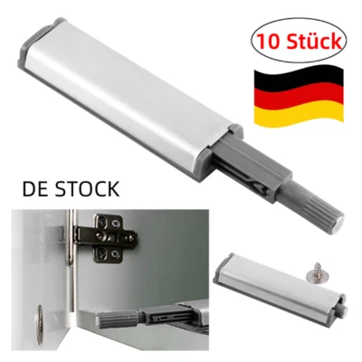 10x Silber Push to Open-Türdämpfer Möbeltürdämpfer Tür Softclose Dämpfer DE - Bild 1 von 4
