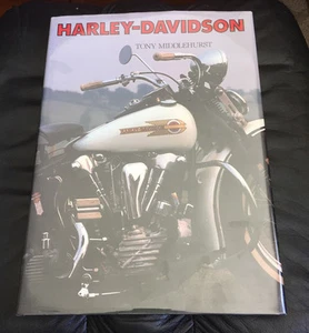 Harley-Davidson by Tony Middlehurst 1995 Hardcover Motorcycle History Biker Hog - Imagen 1 de 4