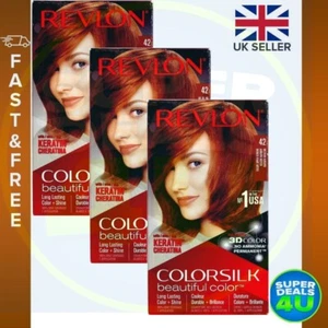 Revlon Colorsilk Permanent Haarfarbe 42 Medium Auburn (3er Pack) - Bild 1 von 3