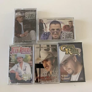 Dinastia Rivera lote de 5 Cassettes Juan Rivera Gustavo Pedro Corridos All New - Picture 1 of 4