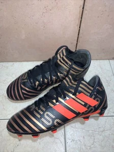 adidas NEMEZIZ MESSI 17.3 FG JR (CP9173) BLACK-GOLD-ORANGE (SIZE 5.5 - Picture 1 of 9