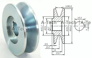 Delco 10SI Alternator Generator Deep V Belt Pulley Chevrolet Tractor 1/2" W - Picture 1 of 6