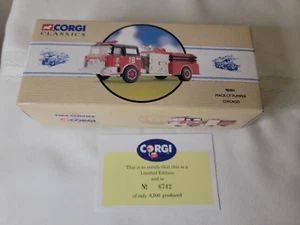 New Corgi Classics- 1/50 MACK CF PUMPER Chicago Fire Dept # 98484 - Picture 1 of 3