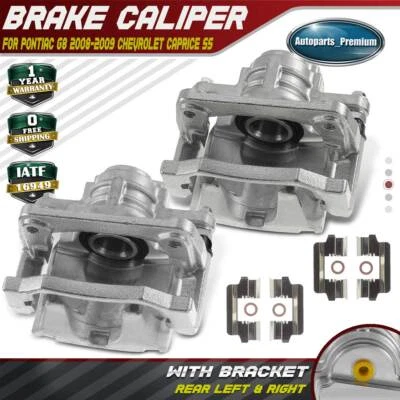Par de pinzas de freno de disco traseras con soporte para Pontiac G8 Chevrolet Caprice SS Foto 1 de 4