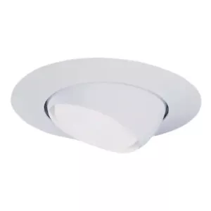 Halo 6 in. White Recessed Ceiling Light Trim with Adjustable Eyeball - Picture 1 of 5