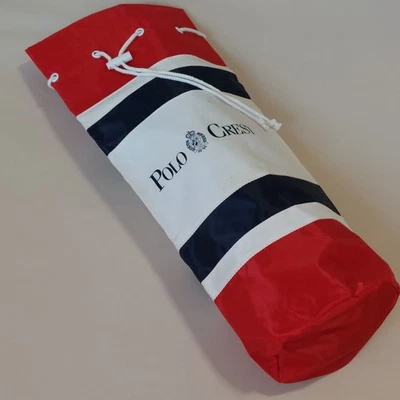 BOLSO CON CORDÓN RALPH LAUREN "POLO CREST" HECHO PARA LLEVAR TOALLA 22"×6" Bolso con rollo  Foto 1 de 4