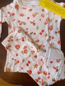 NWT Janie And Jack autumn Pajamas set 6-12 mo - Picture 1 of 8