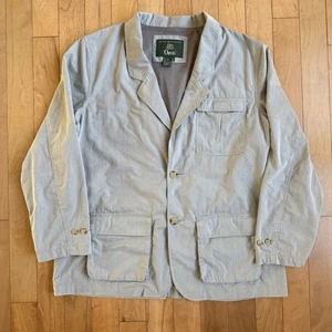 Vtg Orvis Safari Jacket Mens Size XL Blazer Coat Hunting Fly Fishing Gray Tan - Picture 1 of 12
