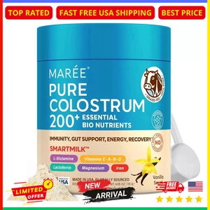MAREE Pure Colostrum Powder – Vanilla Flavor Bovine Immune & Gut Support - Picture 1 of 7