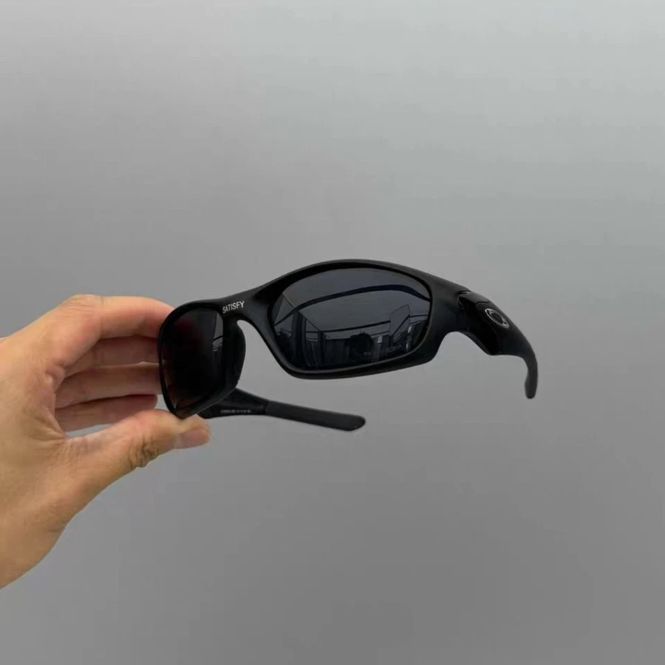 Gafas de sol Oakley chaqueta recta negro mate/negro lentes polarizadas nuevas Foto 1 de 4