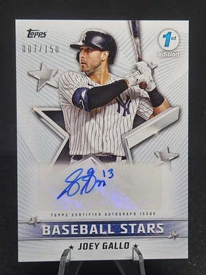 2022 Topps 1st Edition Joey Gallo Baseball Stars Autograph /150 #BSA-JG Yankees - Image 1 of 2