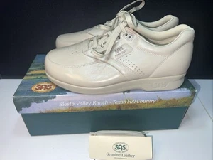 Zapatos cómodos SAS para hombre talla 10 AMPLIOS Bone TIME OUT NUEVOS cordones adicionales - Imagen 1 de 7