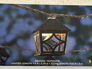 Cadena de luces de linterna de 10 quilates para patio Oasis interior/exterior - Imagen 1 de 3