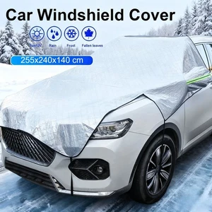 Car Thick Windshield Cover Protector Winter Snow Ice Rain Frost Guard Sun Shade - Picture 1 of 14
