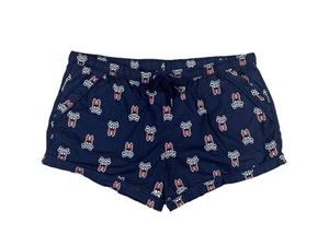 Psycho Bunny 10" Women's Size Large Drawstring Pockets 3" Blue Shorts - Picture 1 of 10