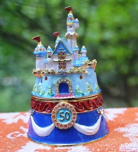 NEU 2005 DISNEY BEJEWELED COLLECTION 50TH ANNIVERSARY SLEEP BEAUTY'S CASTLE - Bild 1 von 6