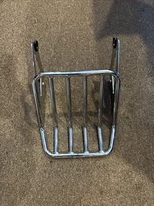 🔥09-20 Genuine Harley Two Up Touring Detachable Chrome Luggage Rack OEM - Foto 1 di 6