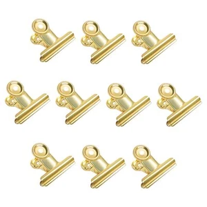 Pinces Bulldog Doré 51mm - 10 Pièces Pince Papier Clip Dorées Pince à dessin ... - Afbeelding 1 van 8