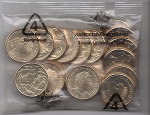 2020 $1 One Dolla Australian r QEII JC Mob of Roos RAM mint UNC Bag (20 Coins) - Picture 1 of 2
