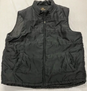 Weatherproof 3XL Men’s Black Insulated Vest Zip 100% Poly Pockets Outdoor - Picture 1 of 10