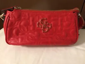 Red Guess Shoulder Handbag - Picture 1 of 17