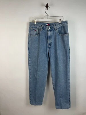 De colección. Jeans Tommy Hilfiger Para Hombre Y2K Años 90 Calce Relajado, W 36 L 28.5 HEMBED Foto 1 de 4
